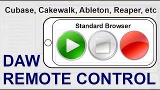 Control your DAW with your phone Cubase Cakewalk etc - NO APP REQUIRED