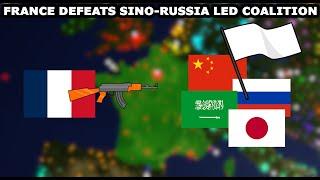 France defeats Sino Russia coalition  Roblox Rise of Nations