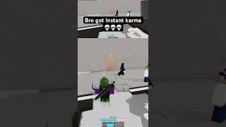 Instant Karma in Jujutsu shenanigans  #roblox #shorts