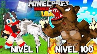 ¡Me convertí de HUMANO a BESTIA LOBO en Minecraft - Misaki Gamer