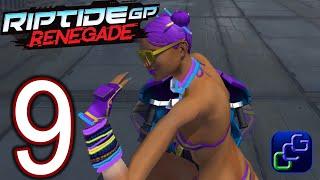 Riptide GP Renegade PS4 PC Walkthrough - Part 9 - Career Line Of Duty Fast Squiggly Racing