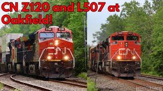 CN Z120 and L507 Through Sandy Cove around Oakfield NS.