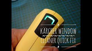 faulty Kärcher Window Cleaner Window Vac - quick fix - diy repair Karcher vac defect blinking LED