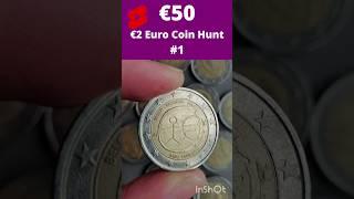 €2 Euro Coin Hunt  €50 #1  #shorts