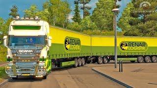 MEGA Double Trailer v1.28 ETS2 Euro Truck Simulator 2