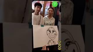 Live Event Funny Caricature Drawings Compilation #shorts #lucubanget #lucu #prank #drakor