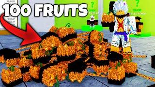 Opening 100 Fruits in Blox Fruits