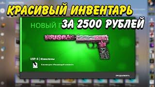 КРАСИВЫЙ ИНВЕНТАРЬ ЗА 2500 РУБЛЕЙ В КС ГО  КРАСИВЫЕ И ДЕШЕВЫЕ СКИНЫ В CSGO