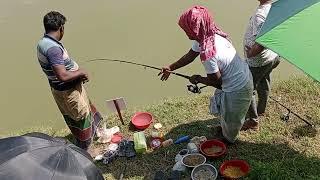 big rohu fish hunting video with fishing rod