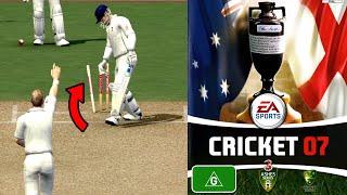 I played The Ashes on EA Sports Cricket 07