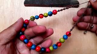 COMO HACER  COLLAR regulable o ajustable  macramé tutorial   macrame necklace