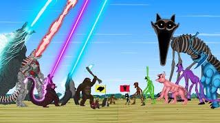 TEAM GODZILLA & KONG vs Catnap & Dogday Zoonomaly MONSTERS If Boundary Changes? - FUNNY CARTOON