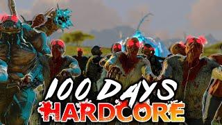 I Survived 100 Days in ARK Hardcore but with ZOMBIES