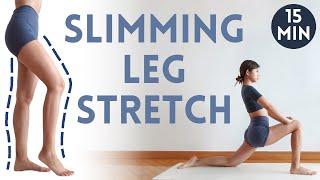 15 MIN SLIM & LONG LEG STRETCH  Calves & Thighs Slimming  Emi