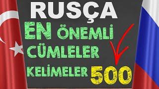 RUSÇA EN ÖNEMLİ KELİME ÖBEKLERİ VE KELİMELER Rusça Öğreniyorum