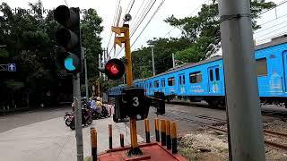 Perlintasan kereta api latuharhary menteng jakarta