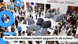 Protesten bij universiteiten tegen oorlog Gaza