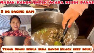 MASAK RAWON 3kg DI SWEDIA‼️ACARA MUSIM PANAS