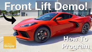 How To UseProgram Front Lift in C8 Corvette