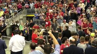 Watch Secret Service Remove Protestors from President Trump’s Evansville Rally