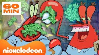 Губка Боб  Самые ЖАДНЫЕ денежные схемы Мистера Крабса   Nickelodeon Cyrillic