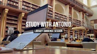 Library Ambience Relaxing & Cozy Loop Ambience - Study With Antonio