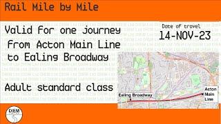 Acton Main Line to Ealing Broadway - Rail Mile by Mile