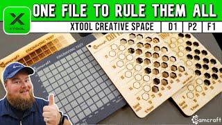 The ONLY Test File Your xTool will Need  xTool Creative Space  xTool P2 D1 D1 Pro M1 F1 S1