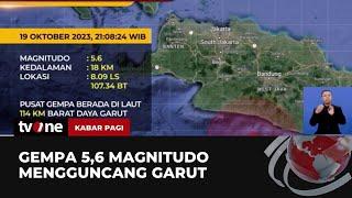 Gempa Berkekuatan Magnitudo 56 Guncang Garut  Kabar Pagi tvOne