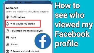 How to see who viewed my Facebook profile is it possible 2024.How to know who visited your Facebook