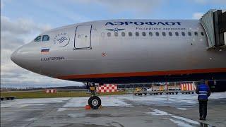 TRIP REPORT  AEROFLOT A330  MOSCOW SVO - LONDON LHR  АЭРОФЛОТ А330 ШЕРЕМЕТЬЕВО - ЛОНДОН