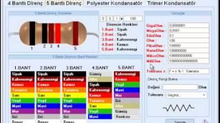 4 5 renk direnç polyester trimer kondansatör hesaplama programı