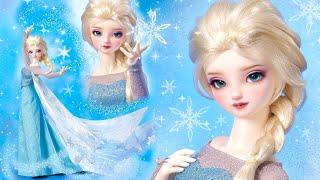 Elsa FROZEN Super Dollfie VOLKS Unboxing Review BJD Doll