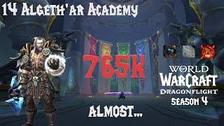 +14 Algethar Academy M+  10.2.7  765k overall Unholy DK DF S4 Tyrannical PUG Unlucky one