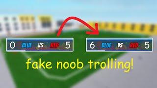 Fake Noob Trolling at 1v1 Episode 2   TPS Street Soccer Roblox