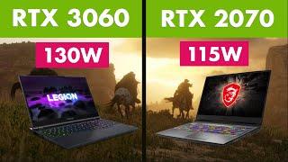 RTX 3060 Laptop vs RTX 2070 Laptop  8 Games Tested