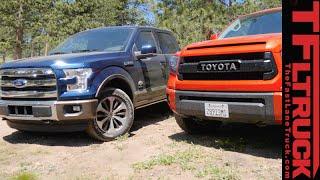 2015 Ford F-150 FX4 vs Toyota Tundra TRD Pro Off-Road Mashup Review