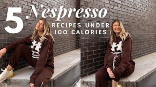 5 Nespresso Recipes UNDER 100 Calories  Healthy Macro Friendly Low Cal Coffee Recipes