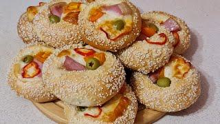 БУЛОЧКИ С ВЕТЧИНОЙ  BUNS WITH HAM