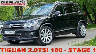 Tiguan 2.0 tsi 180 л.с. - STAGE 1  PRODRIVE ENGINEERING ПРОДРАЙВ ИНЖИНИРИНГ