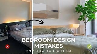 12 Common Bedroom Design Mistakes & How To Fix Them