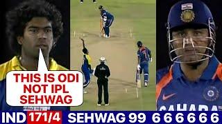 SEHWAG Blast 99 vs SL Most Shocking Batting India Vs Sri Lanka 2010 Match Highlights  Ind vs SL