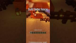 Minecraft Fence #minecraft #build #hack #tutorial #shorts