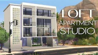 Loft Apartment Studio  Stop Motion build  The Sims 4  NO CC