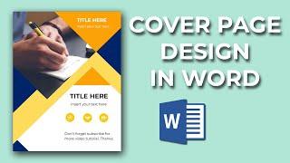 How To Create A Cover Page In Word - Cover Page Design Ideas