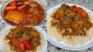 Soupe Viande à Lhuile de Palme  Recette Africaine
