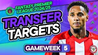 MY FPL GW5 TRANSFER TARGETS ️ Calvert-Lewin vs Vardy?  Fantasy Premier League 202425