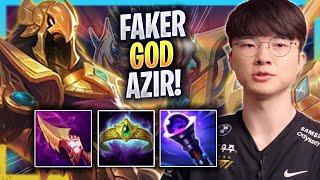 FAKER IS A GOD WITH AZIR - T1 Faker Plays Azir MID vs Twisted Fate  Bootcamp 2023