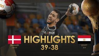 Highlights Denmark - Egypt  Quarter finals  27th IHF Mens Handball World Championship Egypt2021