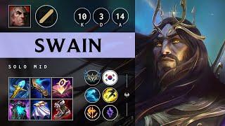 Swain Mid vs Zed Triple Kill Legendary - KR Challenger Patch 14.20